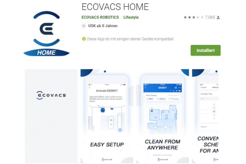 application ecovacs